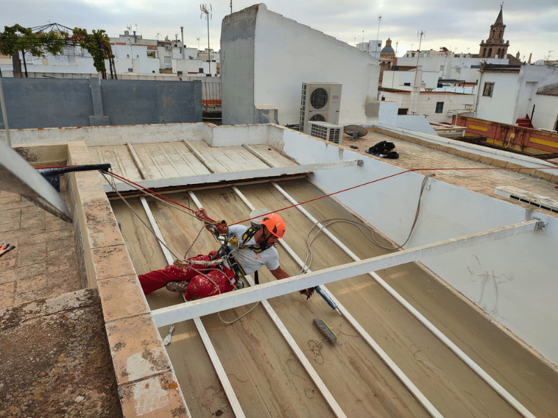 líneas de vida en tejados